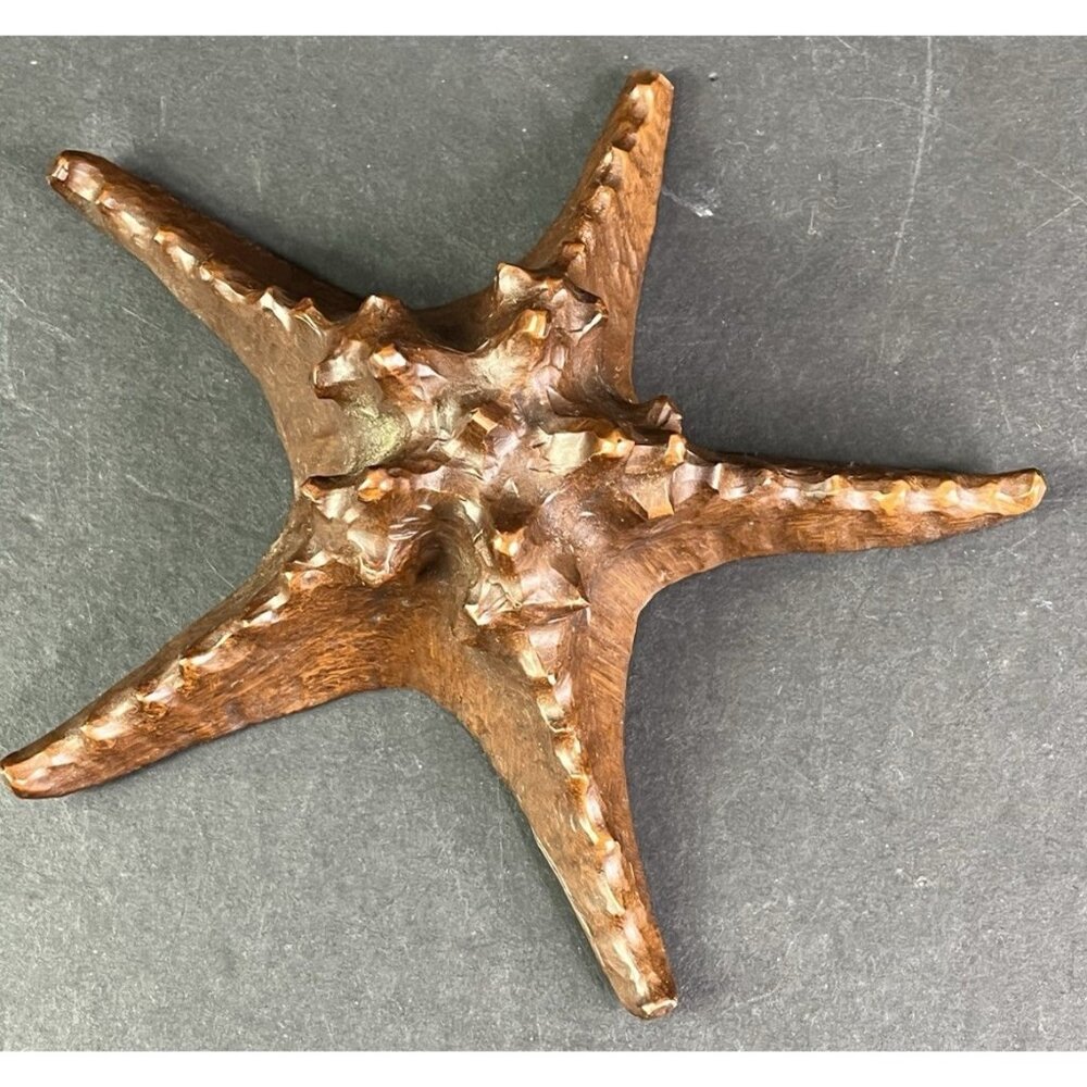 Red Mill Handcrafted USA Starfish Red Knobbed Spine 1987 Beach Ocean READ